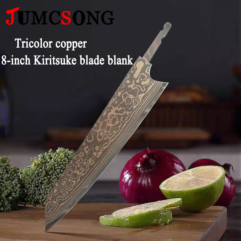 Kitchen Gadgets Website - JUMCSONG Lame de couteau Kiritsuke tricolore
