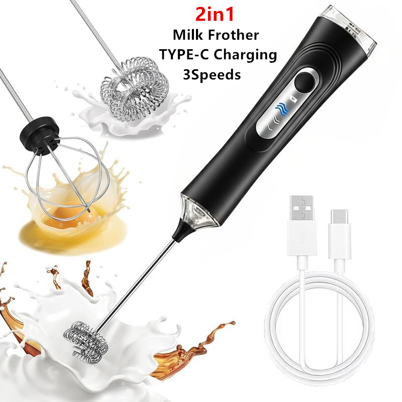 Kitchen Gadgets Website - Mousseur à lait électrique + batteur