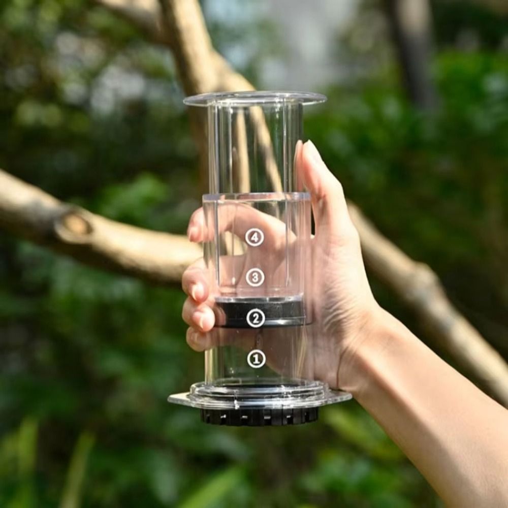 French Press Coffee Maker - Cafetière portable de style français, antidérapante,