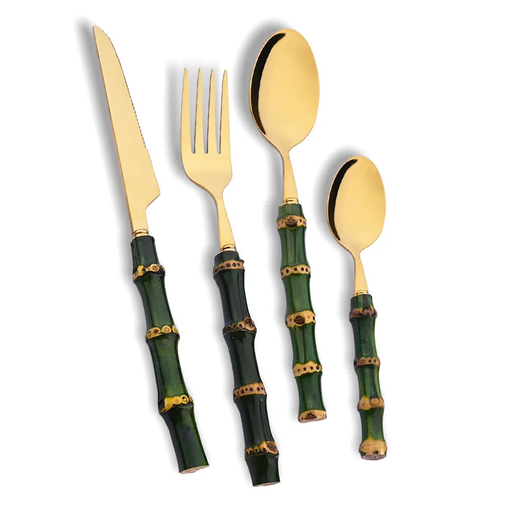 Kitchen Gadgets Green - Ensemble de vaisselle avec manche en