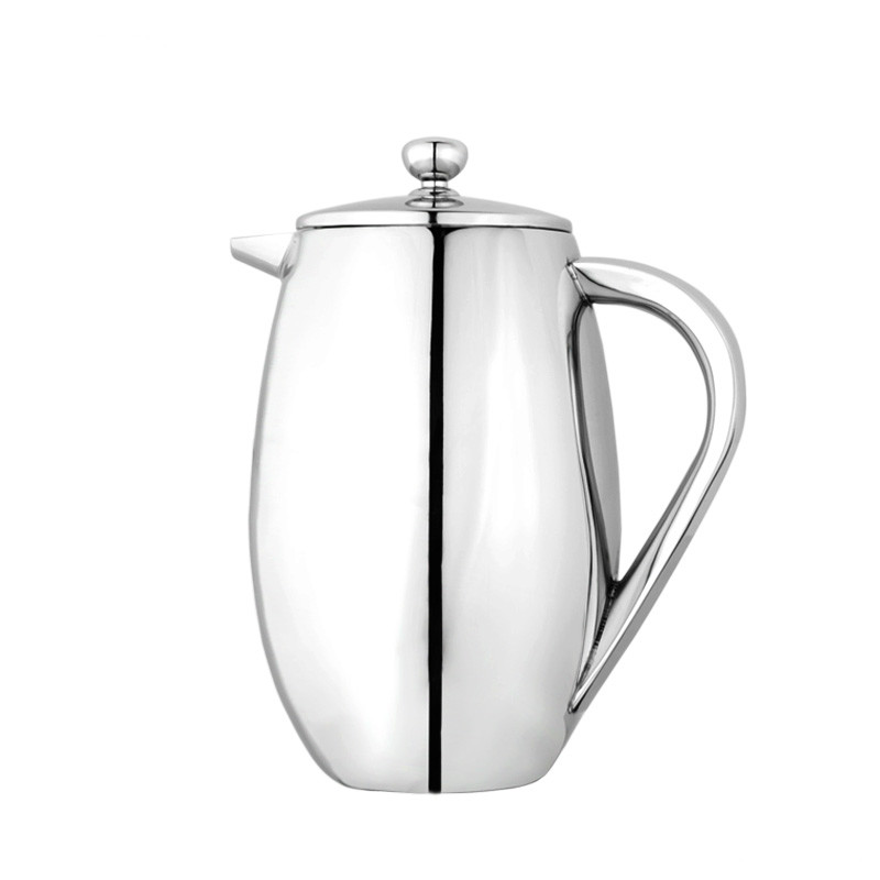 French Press Coffee Maker - Cafetière à presse française en acier