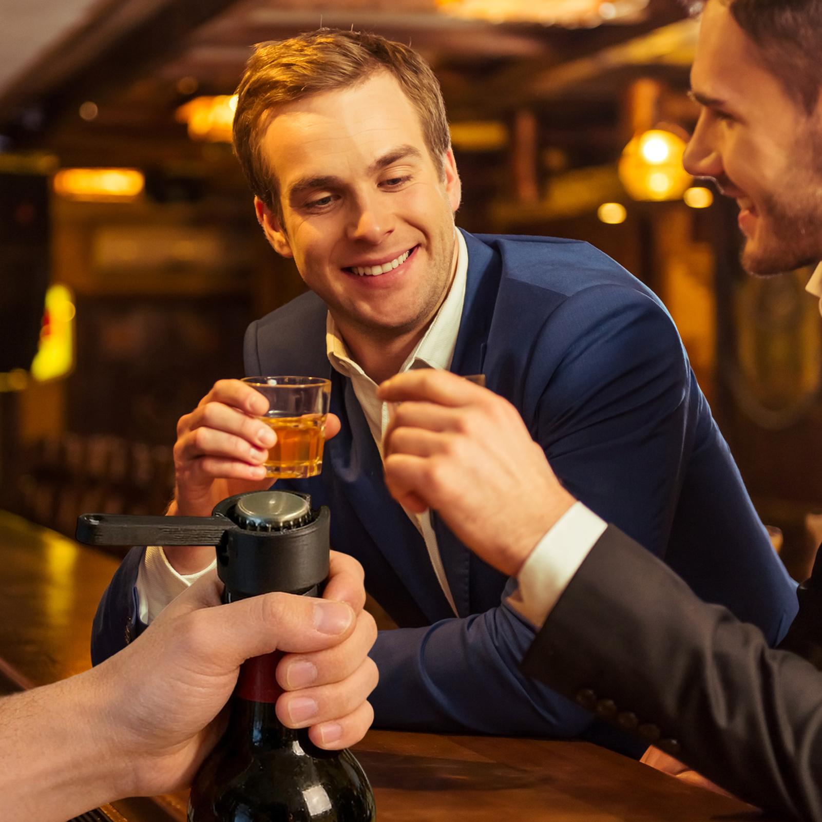 Kitchen Gadgets Men - Ouvre-bouteille mécanique ergonomique pour boissons, ouvre-bouteille