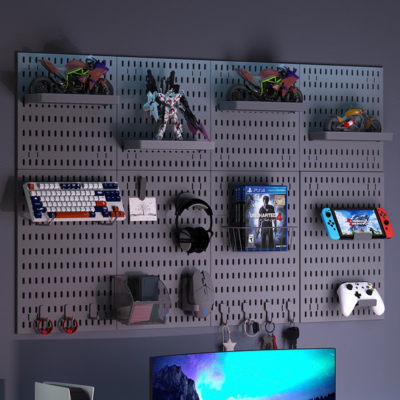 Kitchen Gadgets Organizer - Panneau de rangement mural sans perçage,