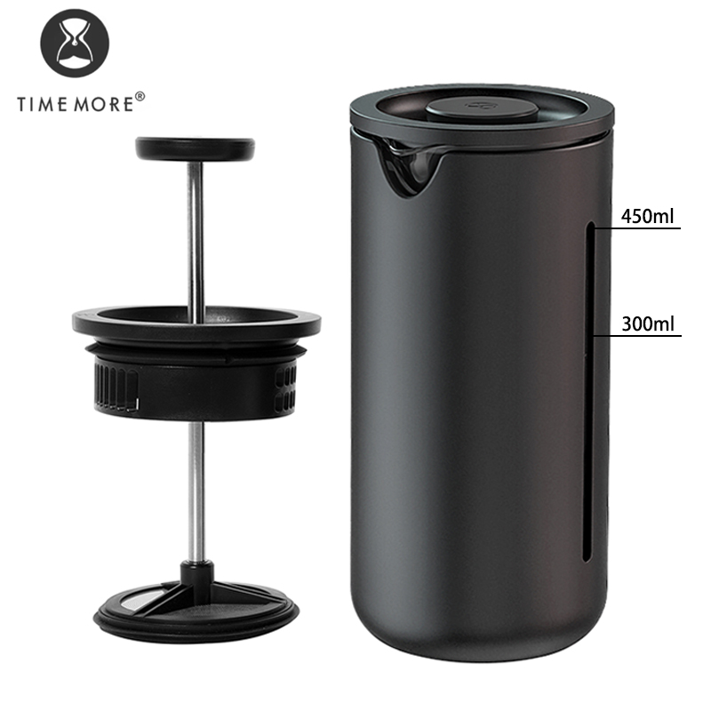 French Press Coffee Maker - TIMEMORE U presse française 450ml verre