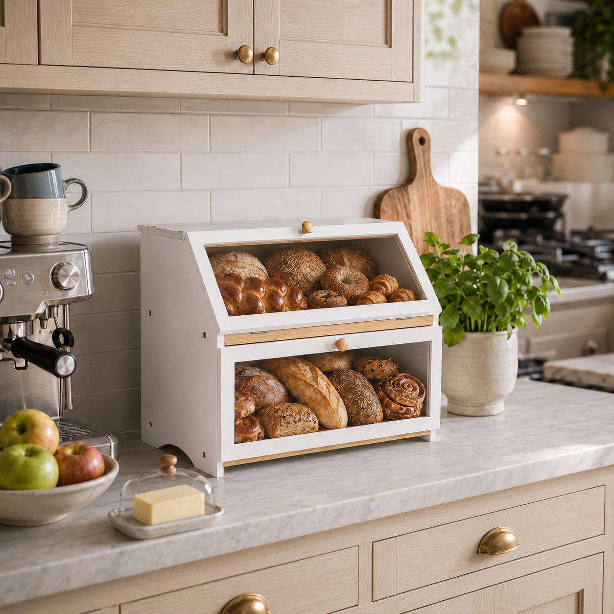 HOMEKOKO Boîte à pain double c - Kitchen Gadgets Organizer avis et prix