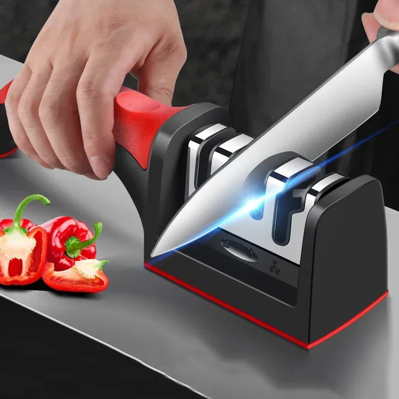 Aiguiseur de couteaux à 3 segm - Kitchen Gadgets Needed avis et prix