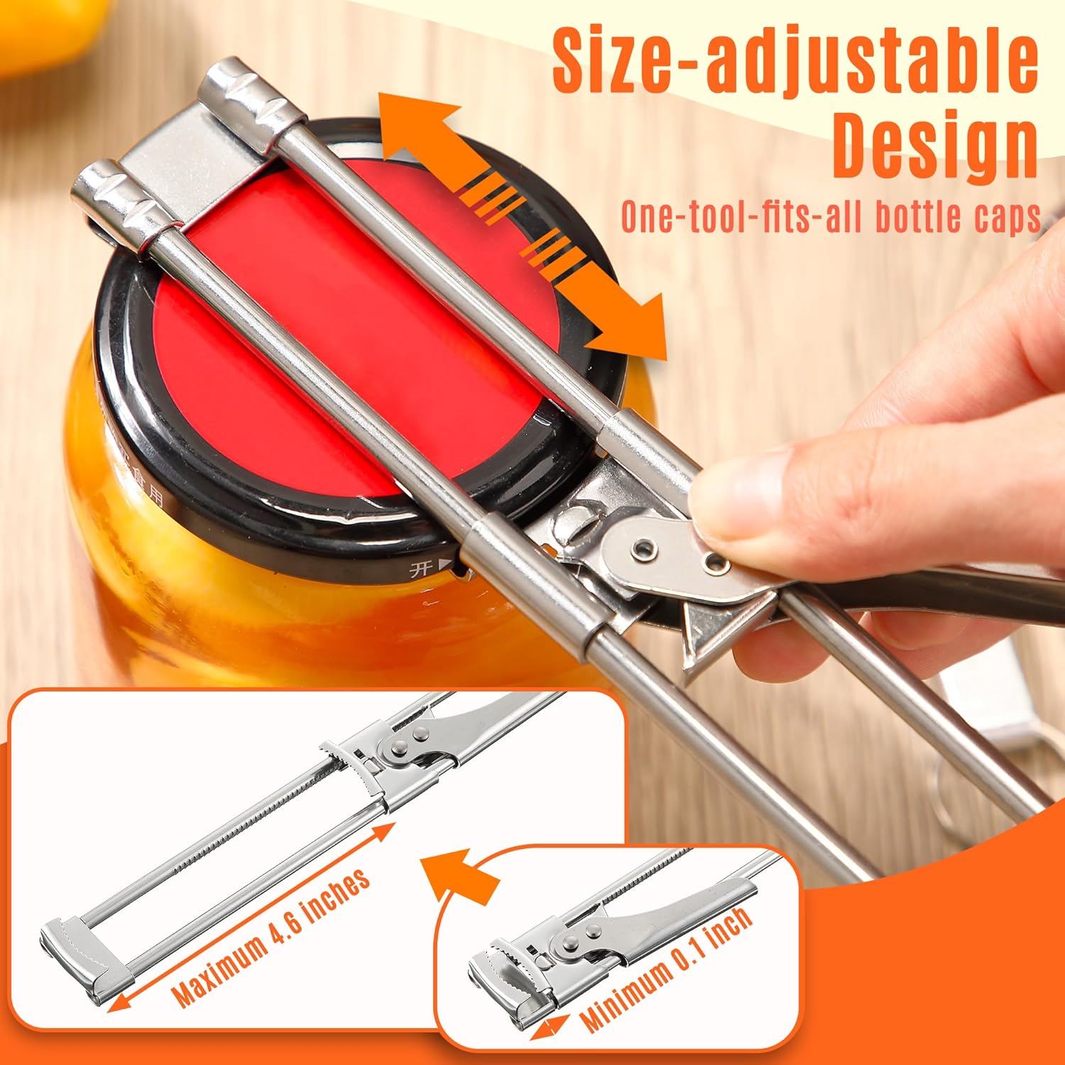 Ouvre-bocal réglable en acier  - Kitchen Gadgets Men avis et prix