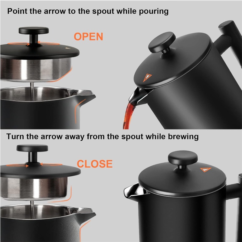 Cafetière à piston française 3 - French Press Coffee Maker avis et prix