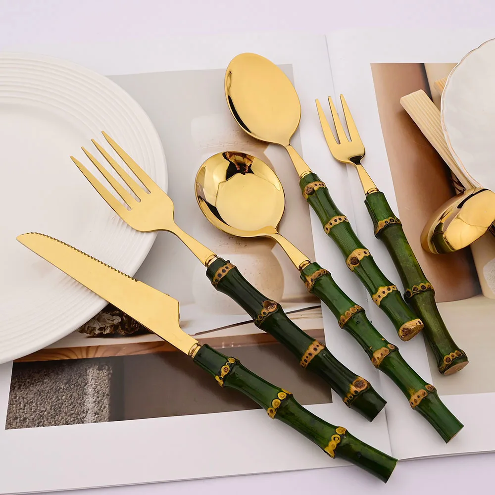 Ensemble de couverts en bambou - Kitchen Gadgets Green avis et prix