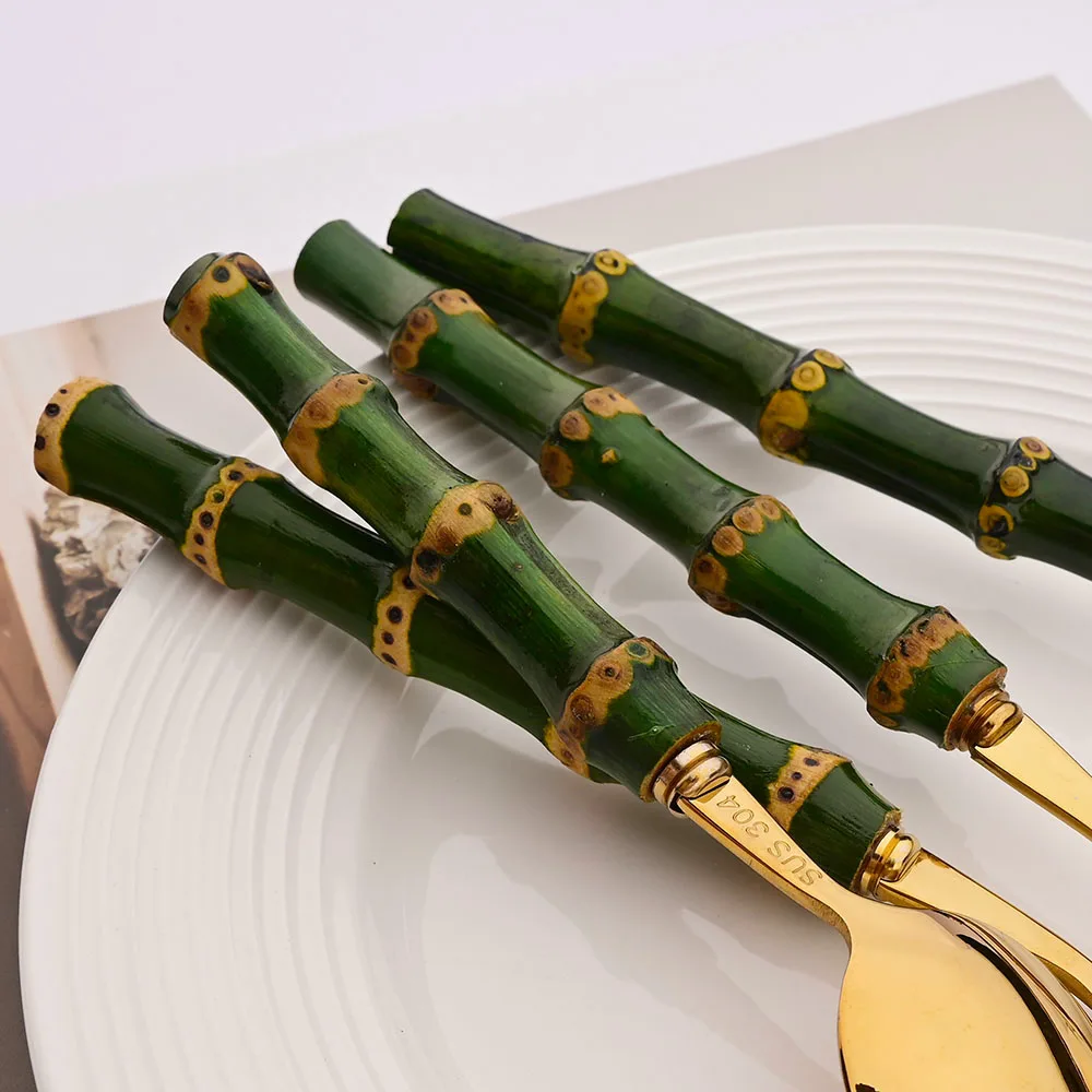 Ensemble de couverts en bambou - Kitchen Gadgets Green avis et prix