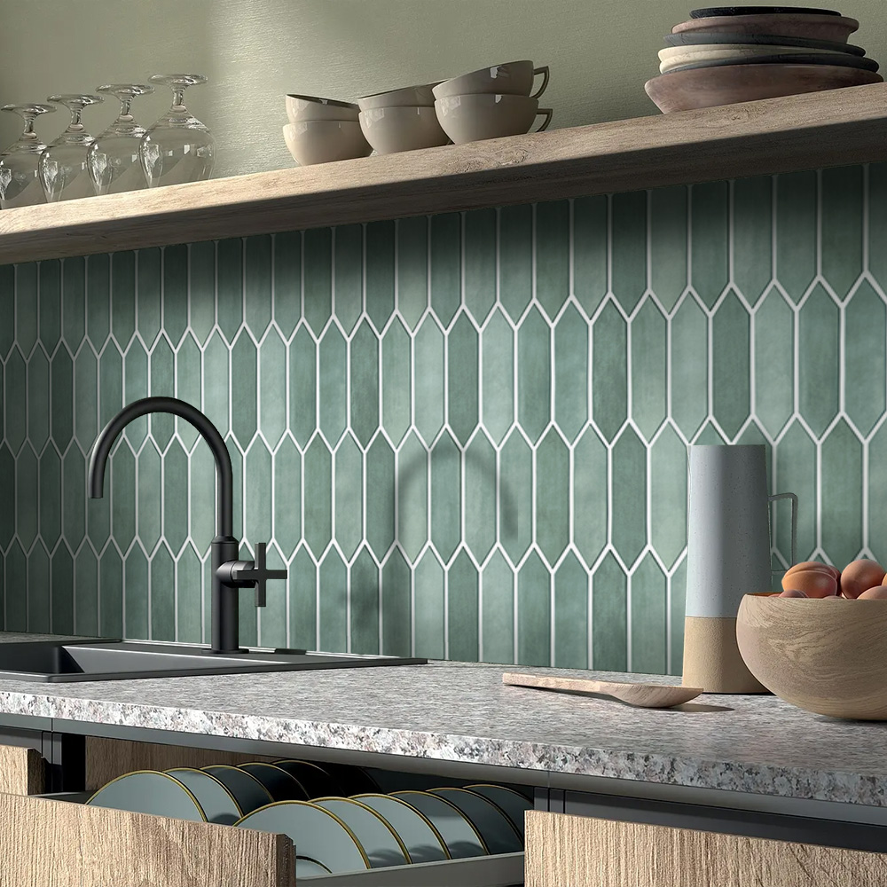 Autocollant de Carrelage Vert  - Kitchen Gadgets Green avis et prix