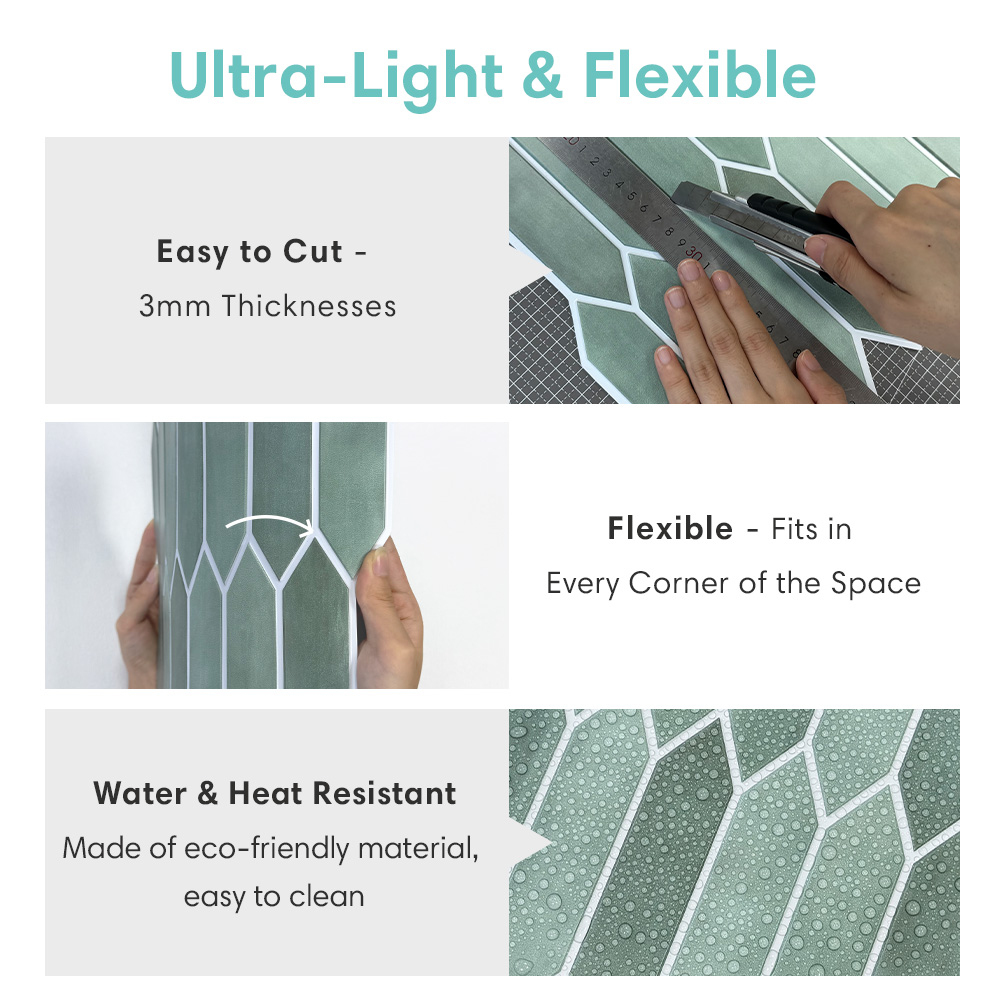 Autocollant de Carrelage Vert  - Kitchen Gadgets Green avis et prix