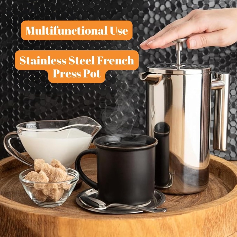 Cafetière à piston, en acier i - French Press Coffee Maker avis et prix