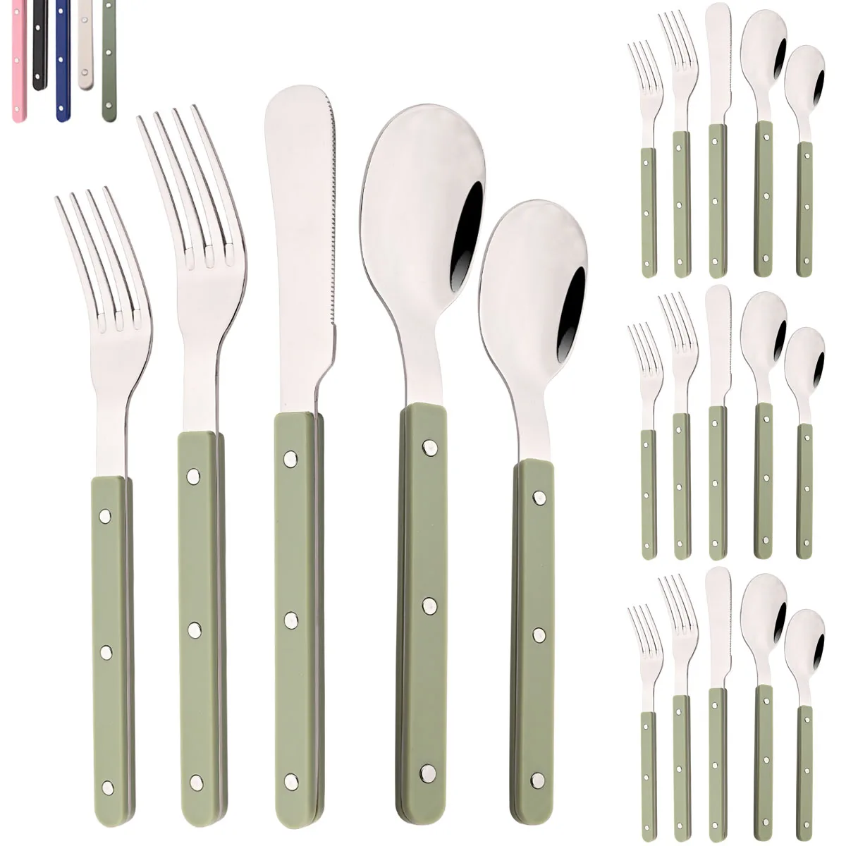 Ensemble de couverts 20 pièces - Kitchen Gadgets Green avis et prix