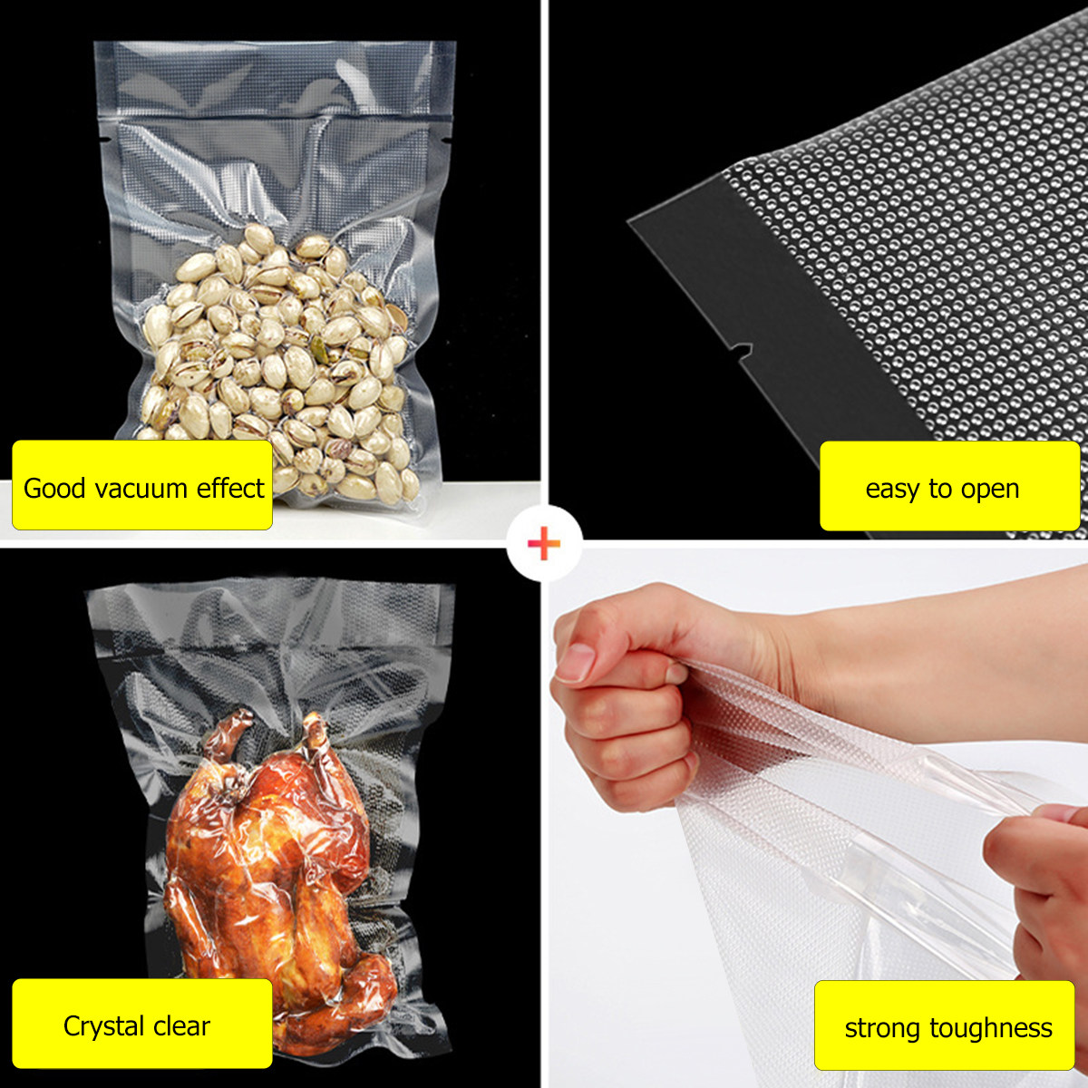 100 sacs sous vide transparent - Food Vacuum Sealer avis et prix