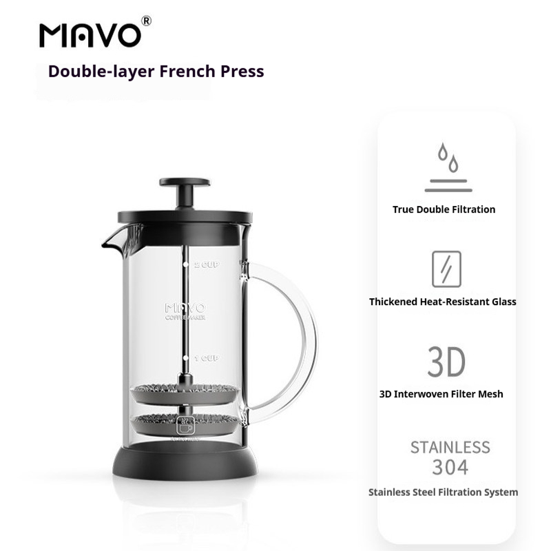 Cafetière à piston MAVO avec d - French Press Coffee Maker avis et prix