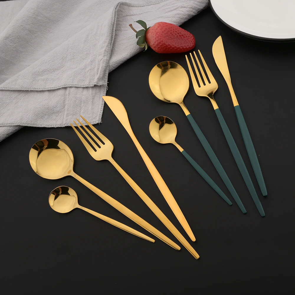 16 pièces vert or vaisselle en - Kitchen Gadgets Green avis et prix