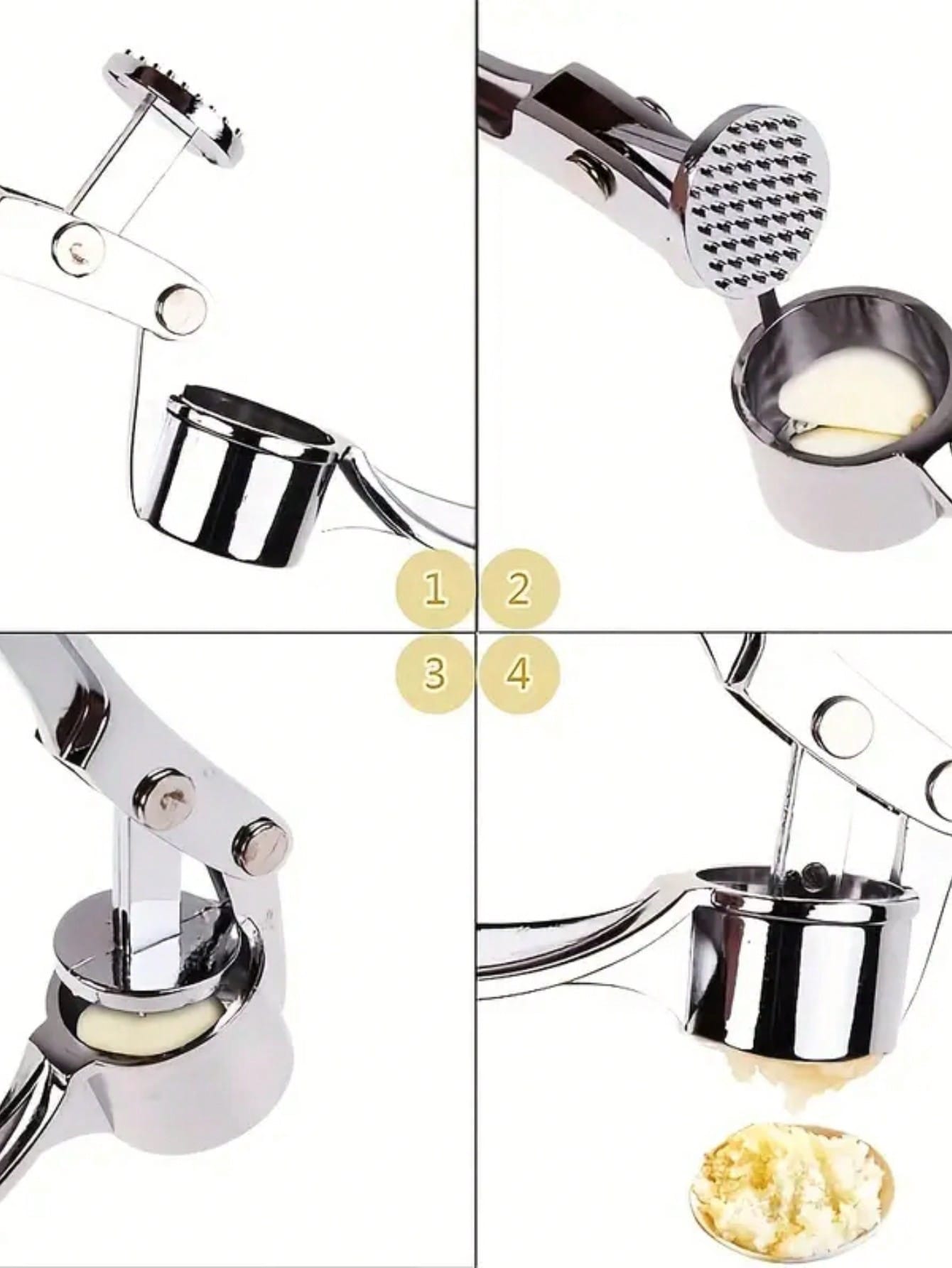 Presse-ail manuel en acier ino - Kitchen Gadgets Garlic avis et prix
