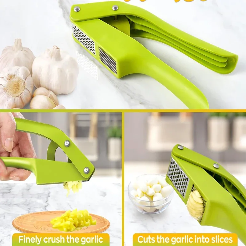 2 en 1 presse-ail et trancheus - Kitchen Gadgets Garlic avis et prix